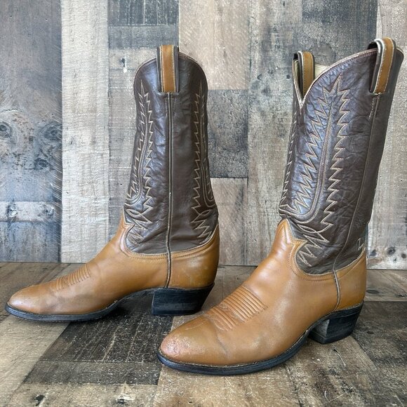 Tony Lama Vintage Gold Label Western Cowboy Boots Mens 9 D - Picture 12 of 12